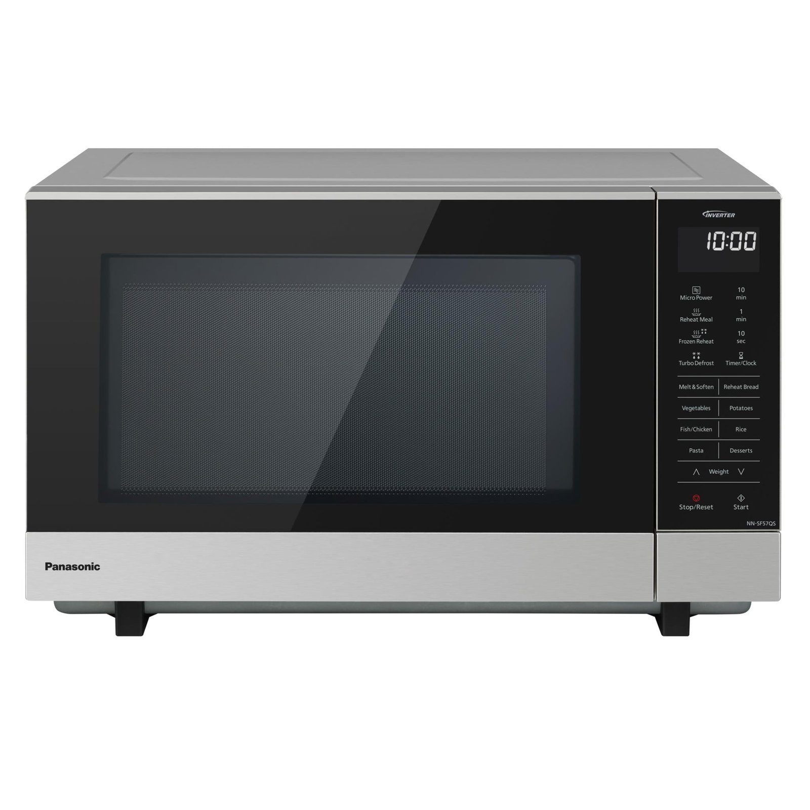 Panasonic 27L 1000W Flatbed Microwave (Stainless Steel)